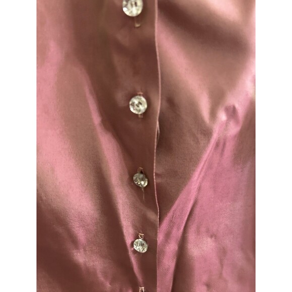 JS Collections 3/4 Sleeve Evening Wedding Top Mauve Rose MotB Sz 20 Please Read - Picture 4 of 5